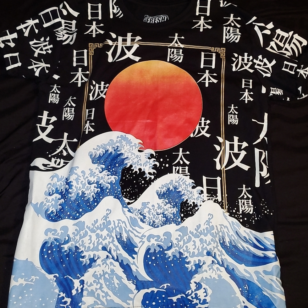 Mens Large Fresh Laundry Graphic tee Japanese style